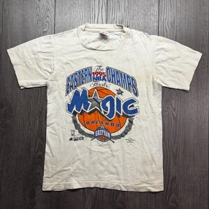 Vintage Orlando Magic 1995 Shirt Small White Womens Small Youth Large Baby T Nba